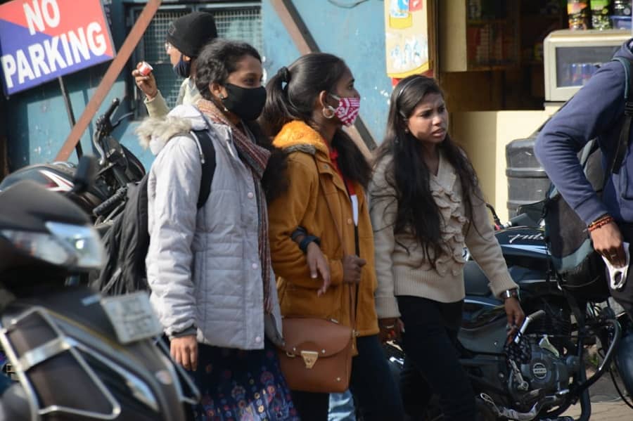 People in warm clothes in Jamshedpur on Wednesday