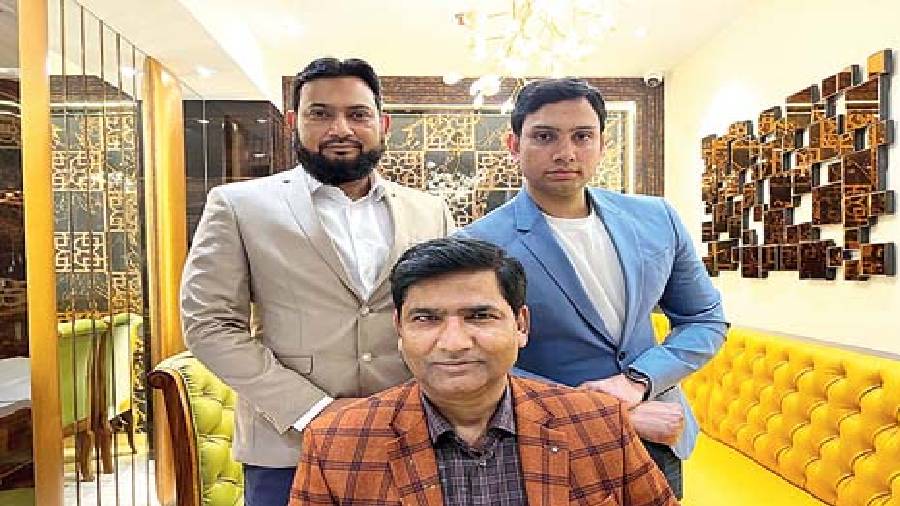 (L to R) Syed Misbah Kalim, Syed Anwar Azeem and Syed Shahmeer Kalim, brothers and current directors of the restaurant.