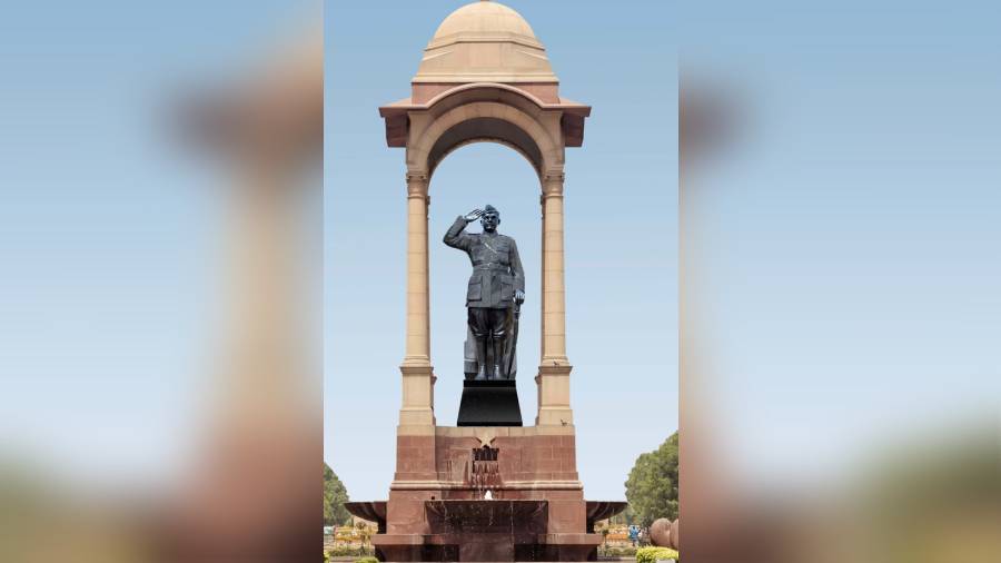 Grand statue of Netaji Subhas Chandra Bose, made of granite, , will be installed at India Gate.