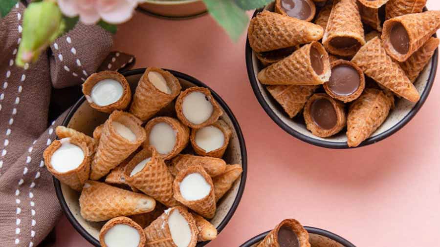 Mini waffle cones by Nova Nova - Telegraph India