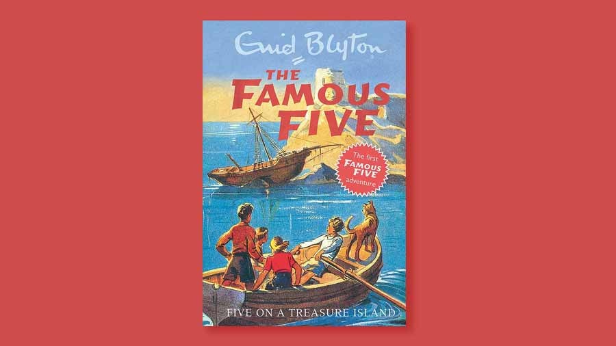 ‘Five on a Treasure Island’ by Enid Blyton, the first book of the ‘The Famous Five’ series