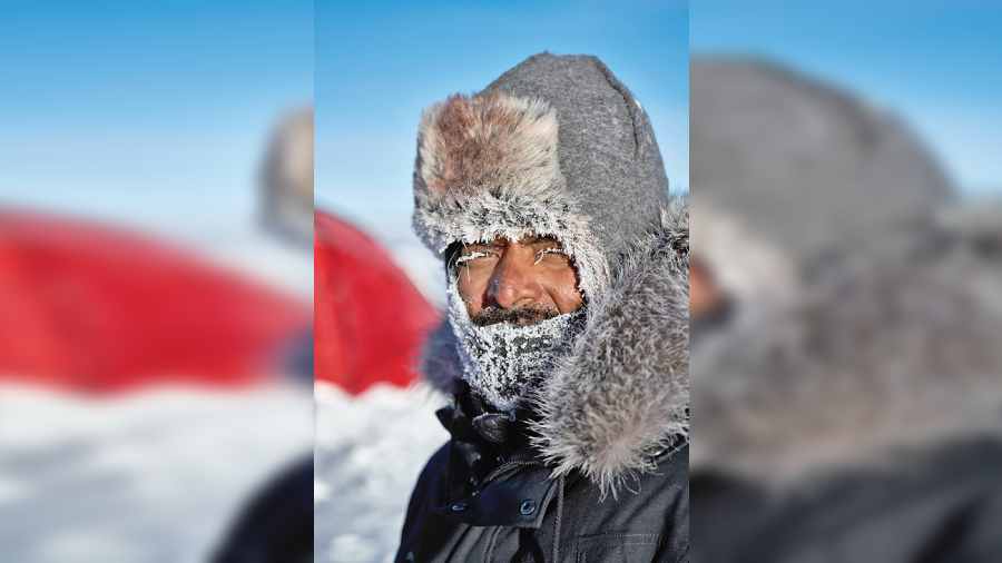 Santhosh Vijay Kumar in Antarctica