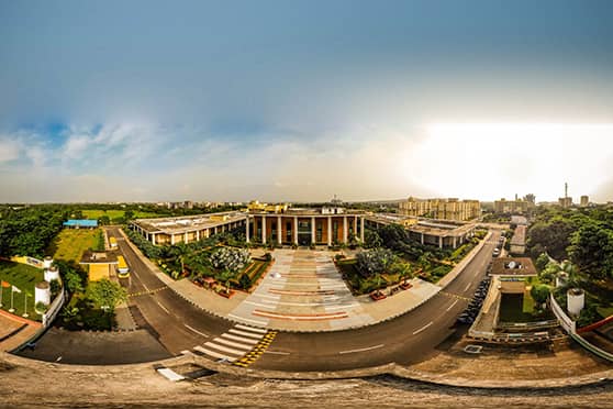 The  Birla Global University  campus in Bhubaneswar.