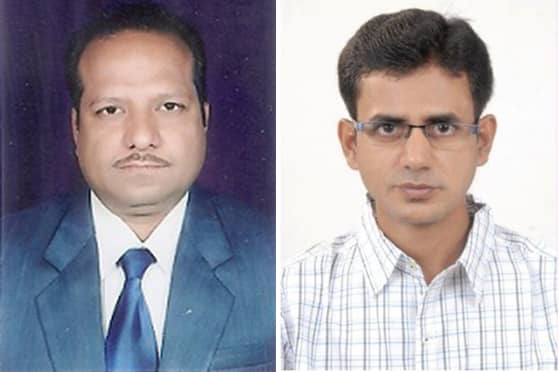 Anil Kumar Choudhary and (right) Awdhesh Kumar Choudhary