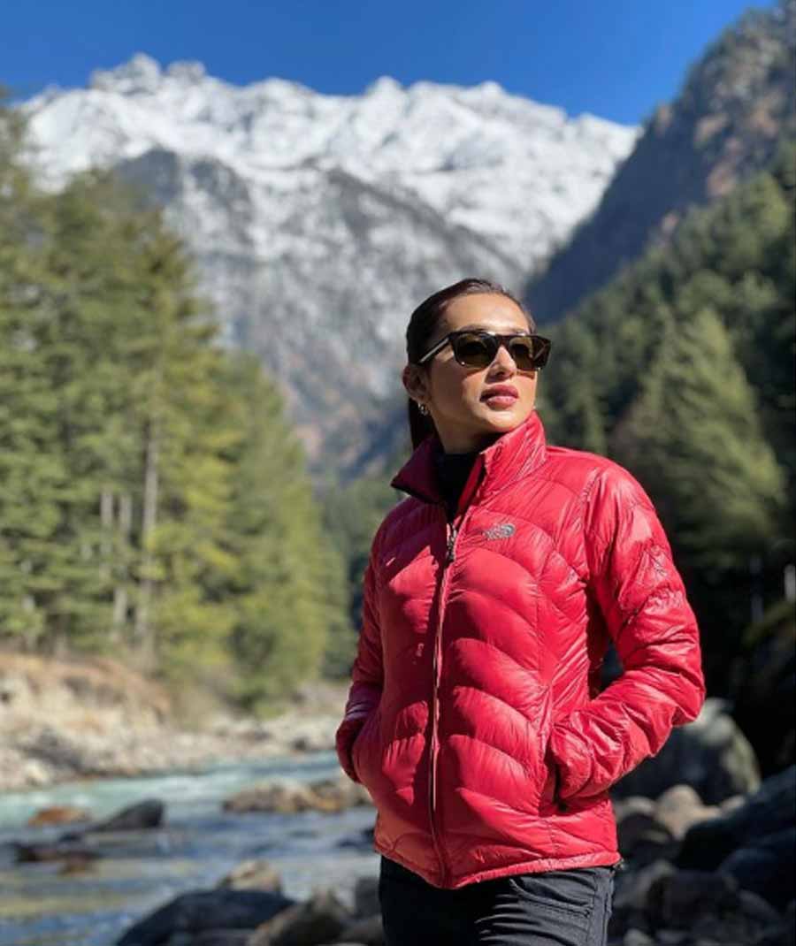 WANDERLUST: Actor-turned-MP Mimi Chakraborty uploaded this photograph on her Instagram handle on Saturday, January 29 with the caption: “Rejuvenation 🧚🏻‍♀️”  
