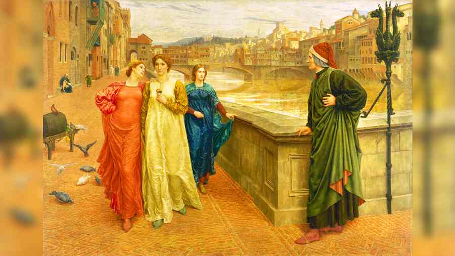 Dante and Beatrice by Henry Holiday, circa 1883