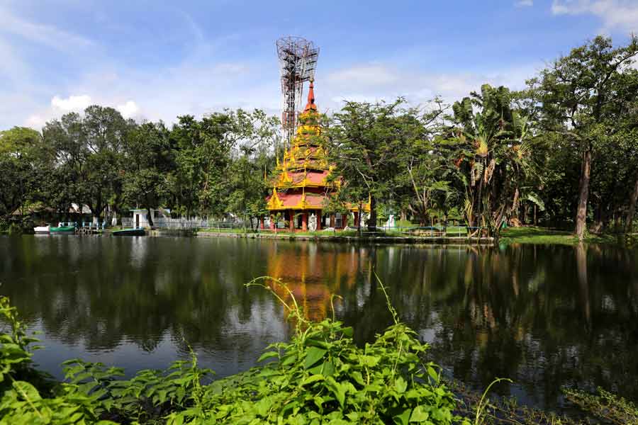 The pagoda was shipped to erstwhile Calcutta, the second city of the Raj, piece by piece and reassembled inside the garden over a period of three months — October, November and December in 1856 — by Burmese artisans.
