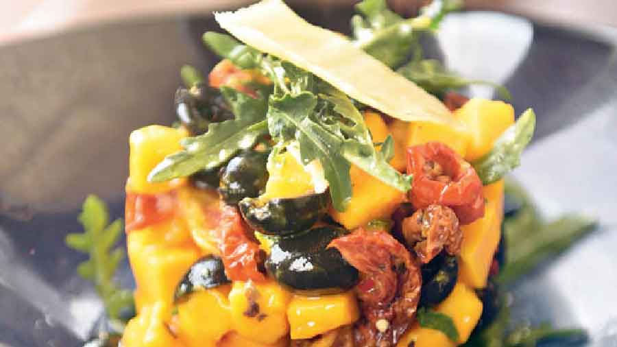 Mango Salad is Chef Konar's latest addition to the Hyatt Regency Menu