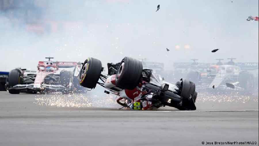 Zhou Guanyu was lucky to escape serious injury in a Formula One crash