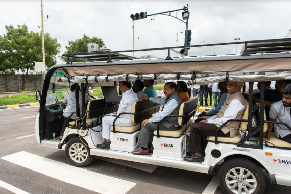 Driverless Vehicle Demononstration to Hon'ble MST Dr Singh