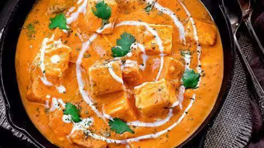 Paneer Butter Masala is second on Kolkata’s food favourites