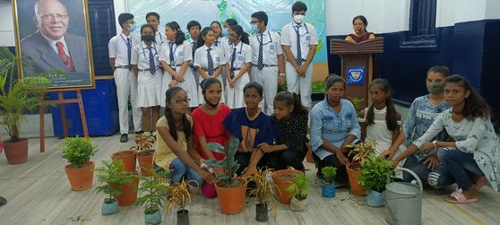 The event aimed to bring awareness amongst every student to understand and appreciate the role played by the planting and tending of trees in preventing global warming