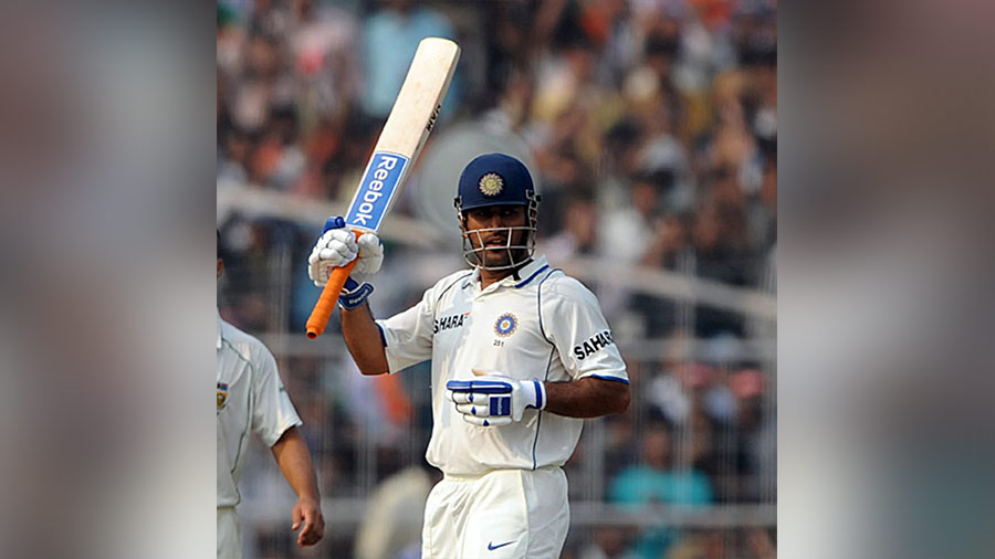 A surefire century against South Africa: With India already 88 runs ahead of the Proteas in the second Test of the 2009-10 series at Eden, Dhoni muscled his way to 132 in just 187 balls, adding to centuries by Virender Sehwag, Sachin Tendulkar and V.V.S. Laxman. At a time when Dhoni’s batting form in the longest format was under scrutiny, this onslaught was the perfect response under circumstances that suited his natural game. Moreover, if you believe the retelling in the 2016 film M.S. Dhoni: The Untold Story, Dhoni had told Sakshi, who he went to marry a few months later, that he was “sure of getting a 100” in this very game