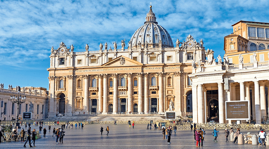 St Peter’s Basilica in Vatican City.