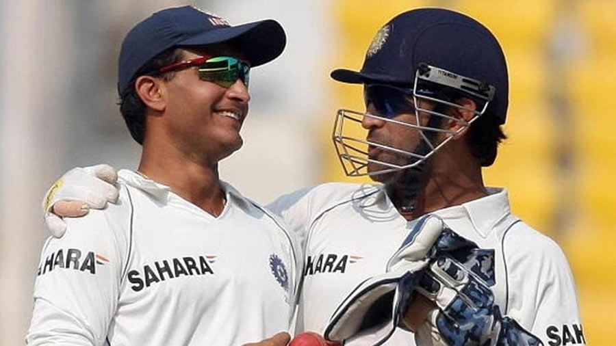 During his last Test match in 2008, then captain Mahendra Singh Dhoni asked Ganguly to take over as skipper for the last few moments of the latter’s Test career