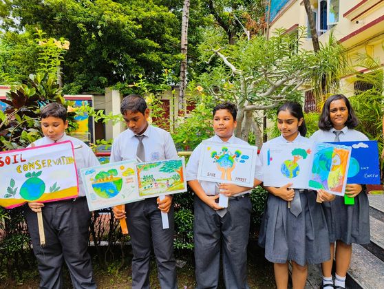  Students showcased their creative energies for a better cause and made posters for the event 