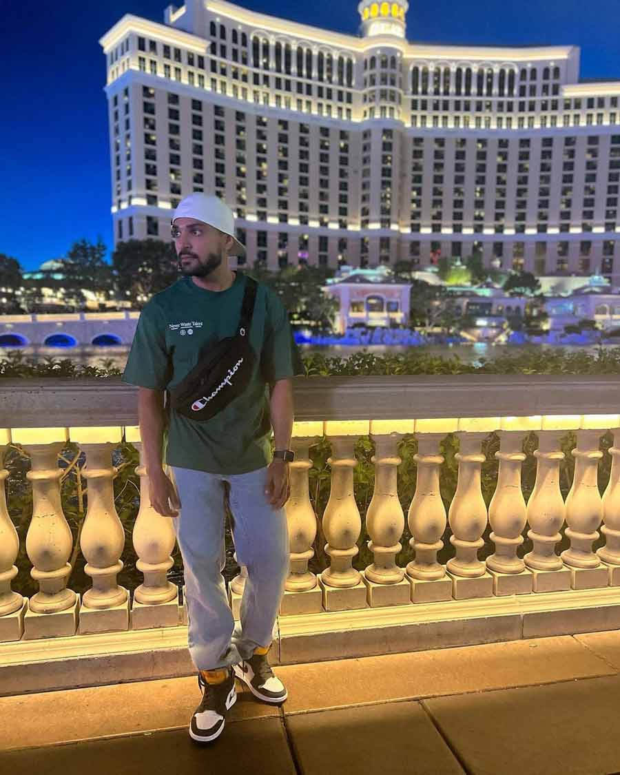 Actor Gourab Chatterjee sports a casual look in Las Vegas, US. The actor uploaded this photograph on Instagram on Wednesday, July 6.