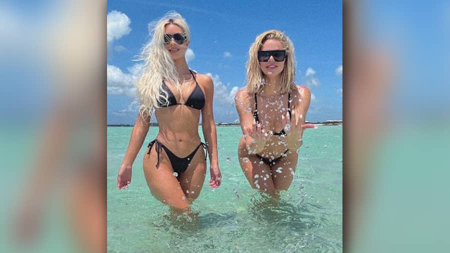 In the weeks that the couple were apart, Kim spent time in Turks and Caicos with family celebrating Khloe’s birthday.