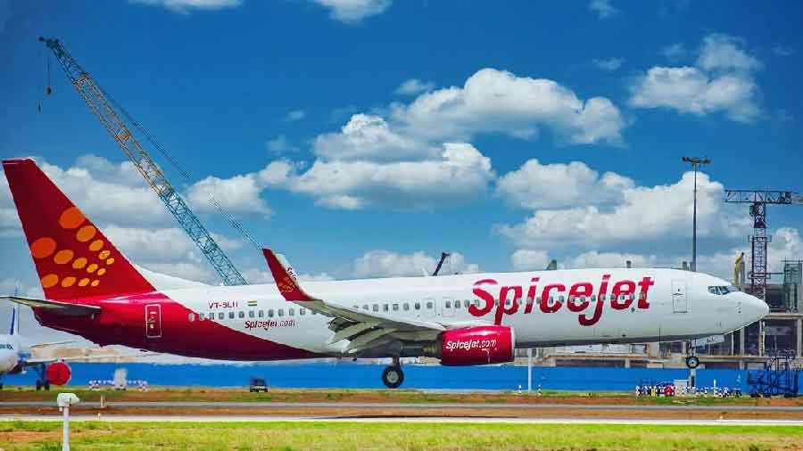 Representational Picture of a SpiceJet flight