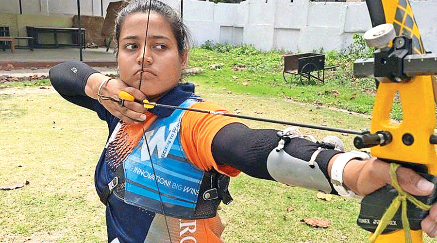 Aditi Jaiswal at the Dola & Rahul Banerjee Sports Foundation in Ultadanga.