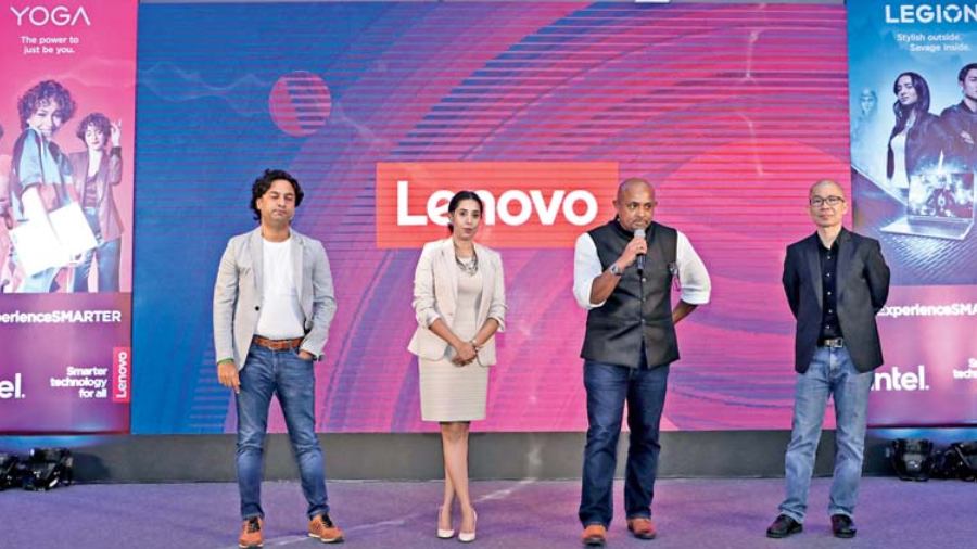 (Left to right) Suyash Singh (product manager, consumer business, Lenovo India), Chandrika Jain (director, marketing, Lenovo India), Dinesh Nair (director, consumer business, Lenovo India) and Ian Tan (Asia Pacific gaming lead, Lenovo)