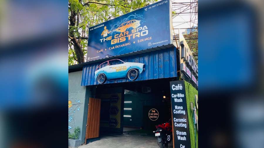 The 45-48 seater joint offers car washing and detailing services between 10.30am and 9.30pm, and doubles as a cafe and bistro from 1pm to midnight.
