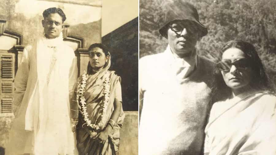 Rana Das and his wife Jayanti on their wedding day (left) and then on holiday, years later. The couple was proud of the communist ideologies they abided by. “When I was in school, the Hindu upper castes were becoming unbearable. Untouchability was on the rise on the outskirts of Calcutta, but we didn’t see it as much in the city. One thing I will grant the British is that they really did encourage education amongst everyone,” says Jayanti Das, now 94