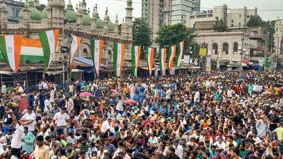 TMC supporters gather in a large number to observe the Martyrs Day