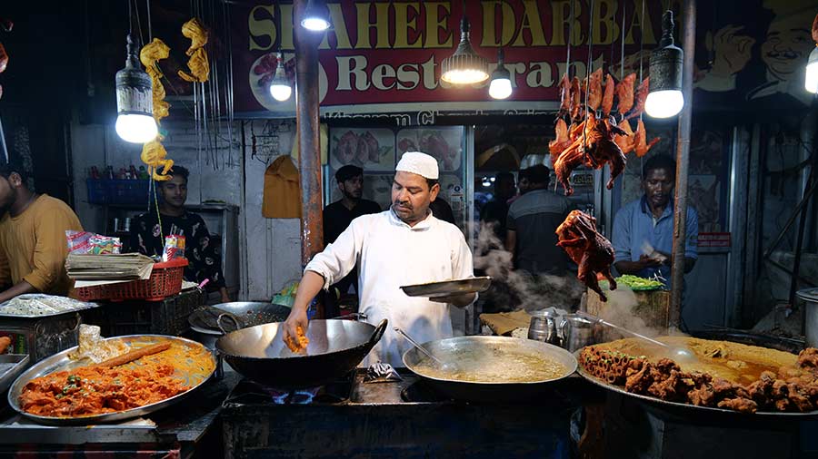 The exterior of Shahee Darbar eatery in Khayam Chowk, manned by Md Izhar