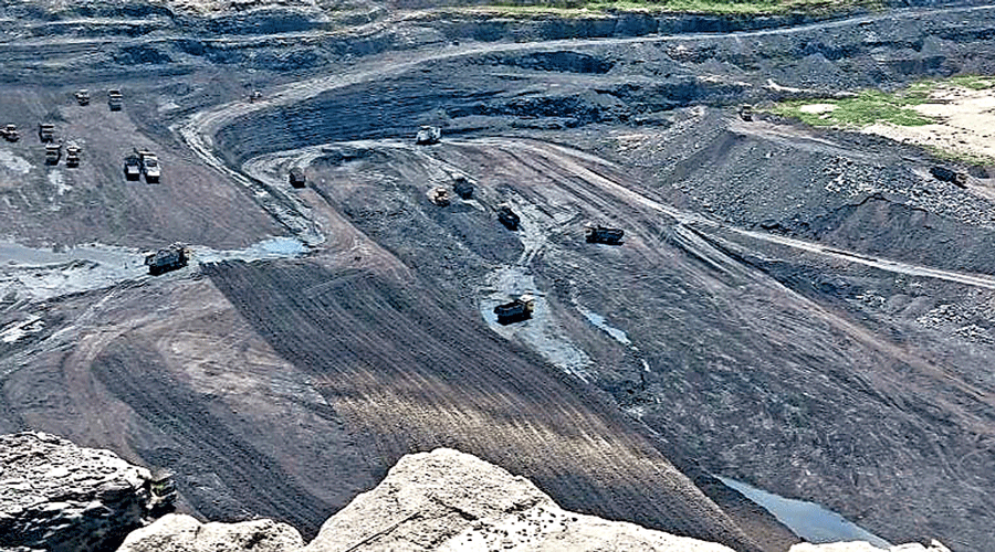 The Amrapali Open Cast mine site in Chatra.