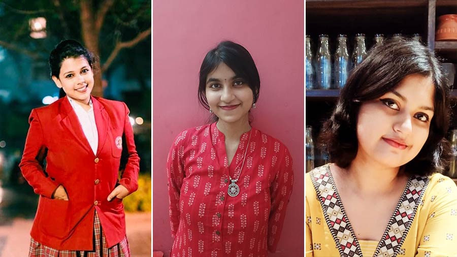 L-R: Yubasana Kapas, Agnibeena Ghosh and Somedutta Chakraborty