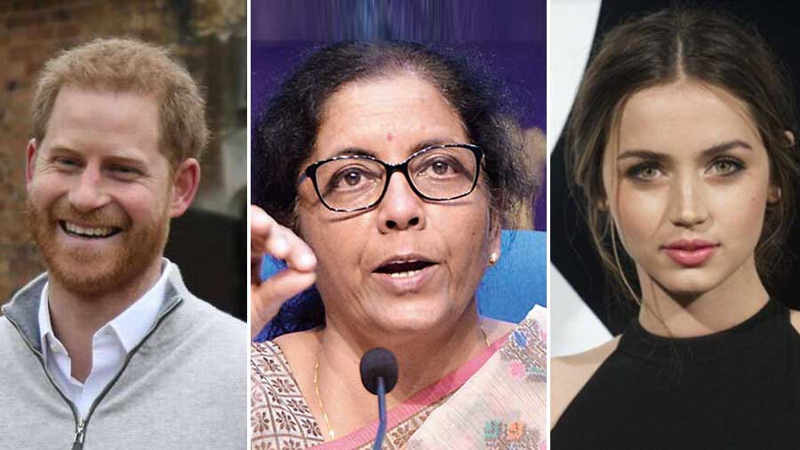 Prince Harry, Nirmala Sitharaman and Ana de Armas are among the newsmakers of the week