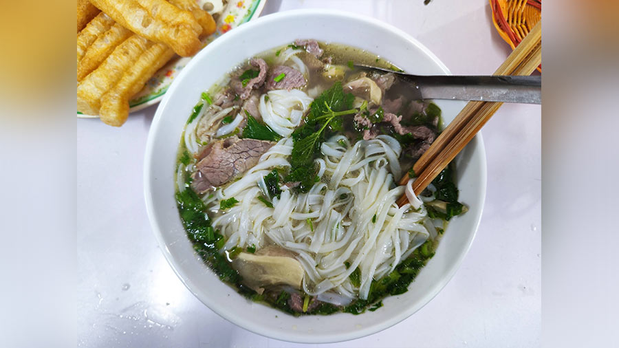 A bowl of Pho