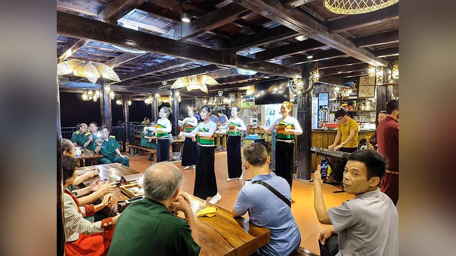 A dance performance at Phu Luong village