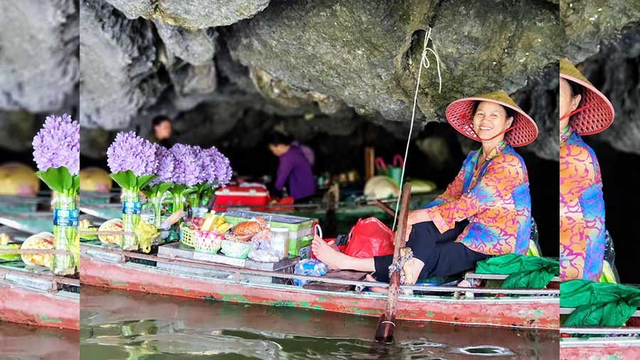 The floating shops of Ninh Binh
