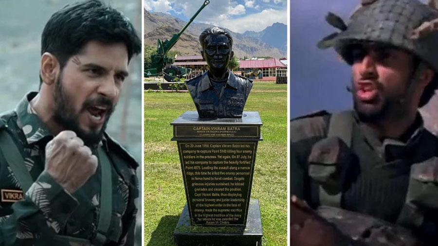 War hero Capt. Vikram Batra (centre) who was awarded the Param Vir Chakra. Did you know that both Sidharth Malhotra and Abhishek Bachchan have played the captain’s role in separate films in Bollywood?