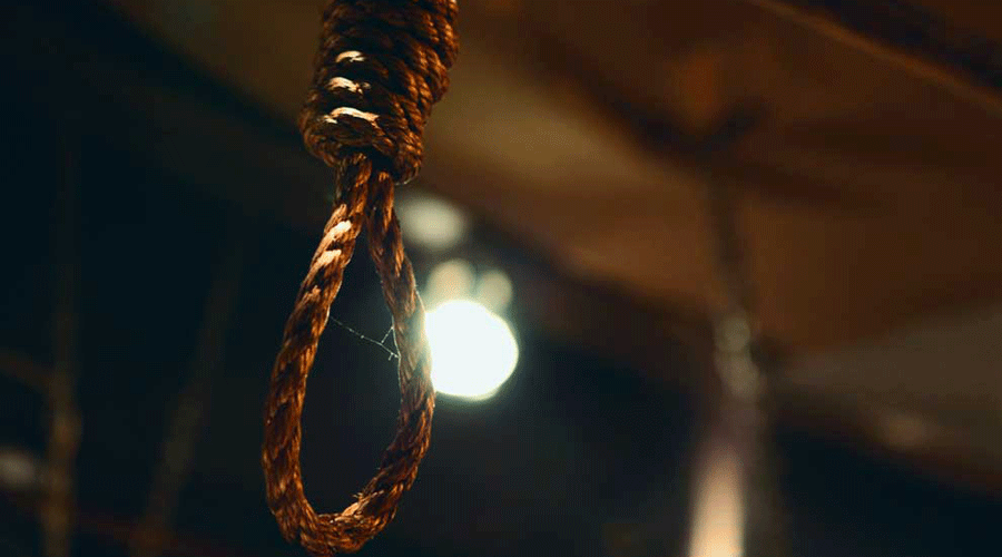 Suicide Rope Hanging Ceilingsuicidesuicide Rope Hanging Stock