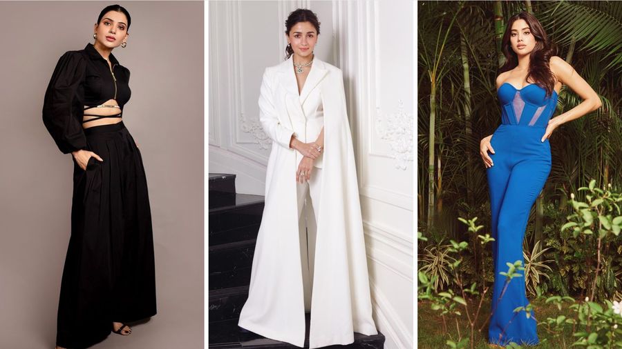 Take a cue from Samantha Prabhu, Alia Bhatt and Janhvi Kapoor on how to pull off monochrome looks