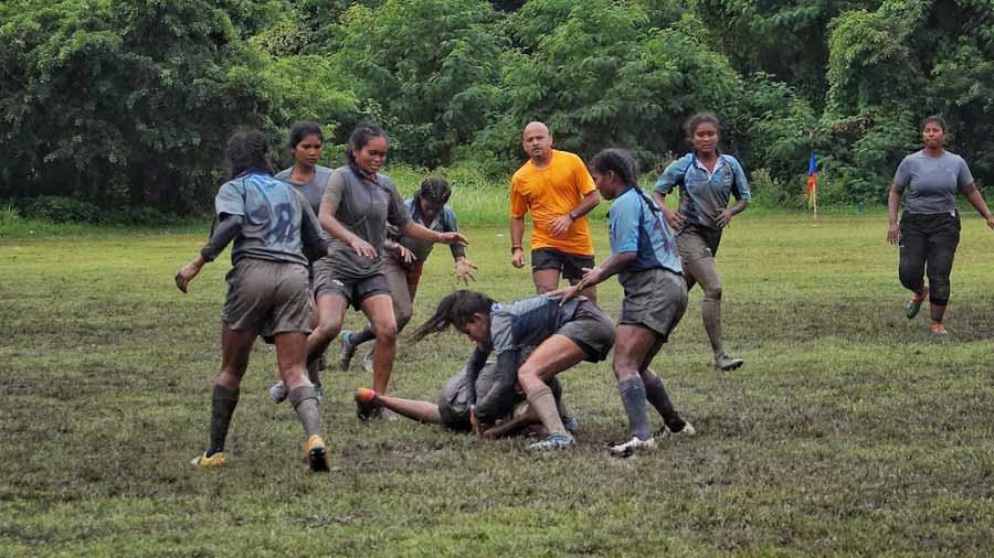 Players from across West Bengal — including Saraswatipur, Malda and Kolkata — participated in the Tim Grandage Rugby 7’s tournament 