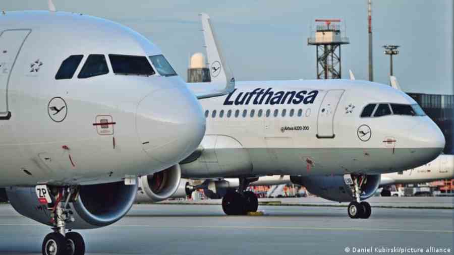 Lufthansa announced the cancellations in anticipation of a ground staff strike Wednesday.