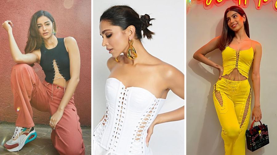 Ananya Panday, Deepika Padukone and Khushi Kapoor rocking tie-up lacing like pros