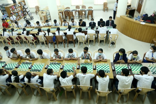The Chess event saw some intense competition between students from different schools across the city.