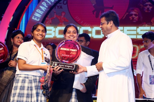 Mahadevi Birla World Academy received Best School award at Bosco Fest 2022