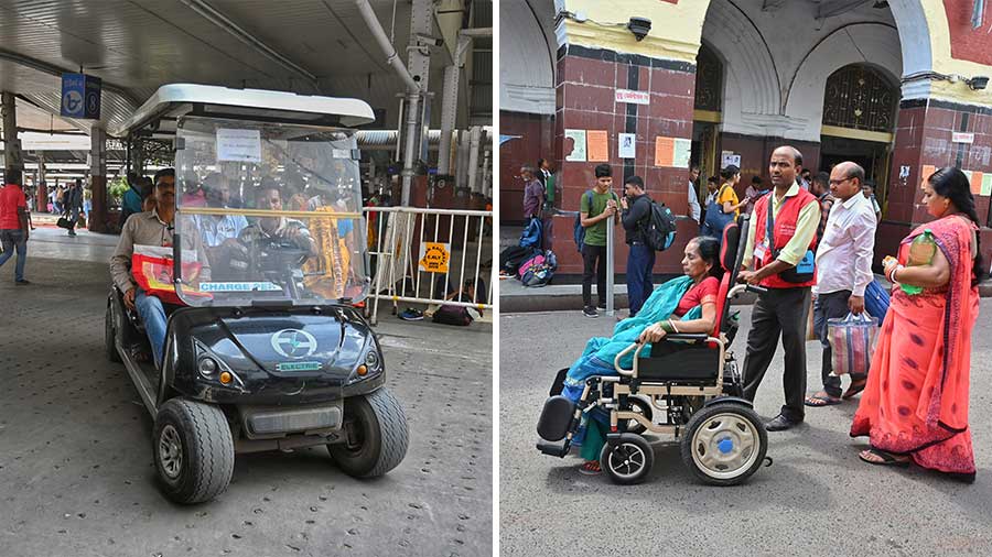  Both e-cart and wheelchair facilities at Howrah station have been outsourced by the railways.