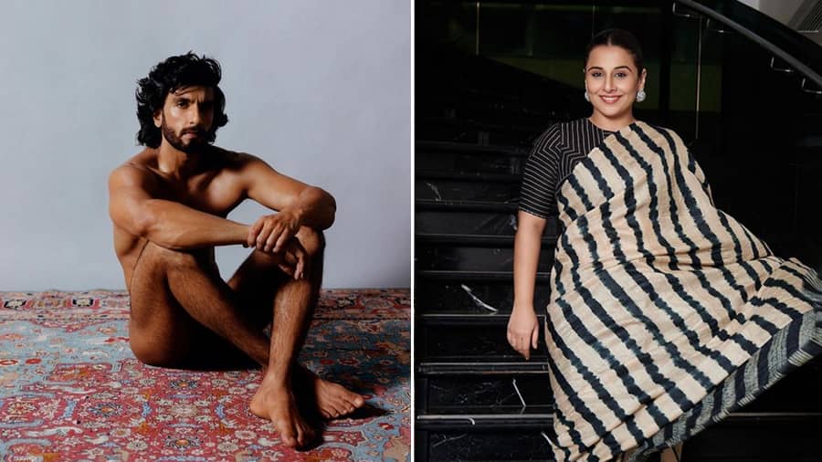 Vidya Balan Xxxx Photo - Ranveer Singh - Ranveer Singh nude photo row: Vidya Balan comes out in  support, asks 'what's the problem?' - Telegraph India