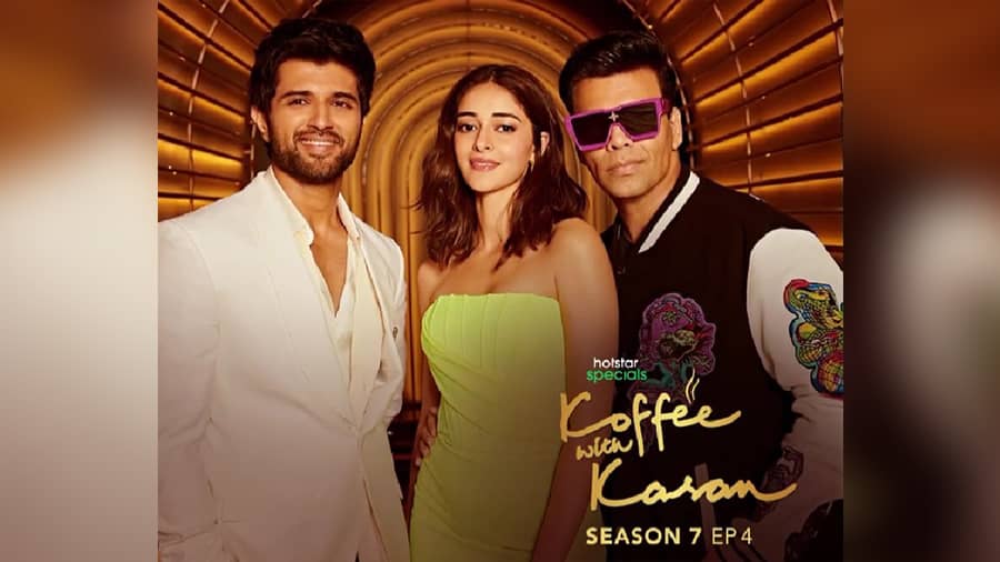 Vijay Deverakonda and Ananya Panday on Koffee with Karan Season 7.