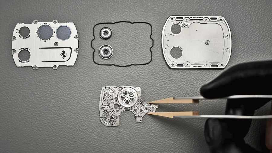 The Richard Mille RM UP-01 Ferrari that is the current holder of the record for the thinnest mechanical watch in the world has in a way deconstructed a watch component-wise and spread them across a flat plane rather than stack them to achieve a pretty unbelievable thinness of 1.75mm