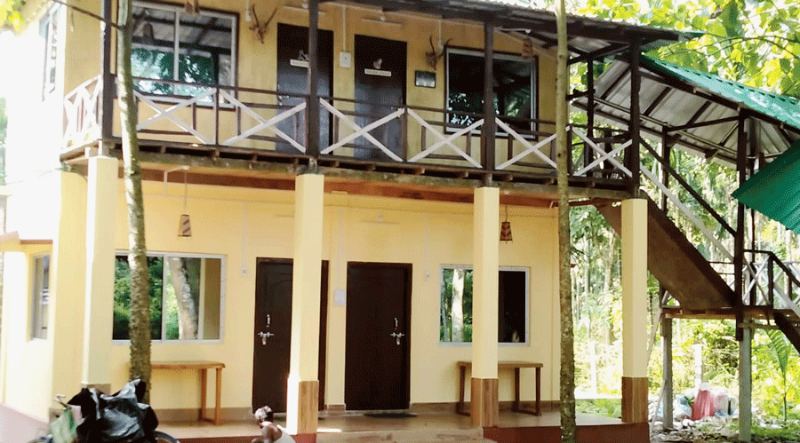 A homestay at Mendabari in Alipurduar district.