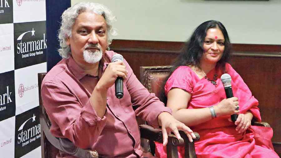 Kunal and Susmita Basu at the book release