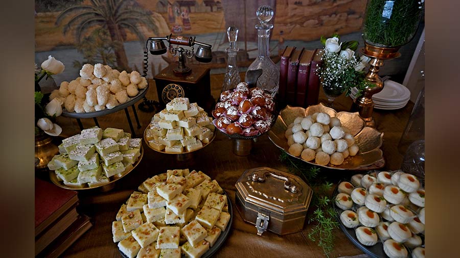 The table laid out by Jugal’s at Glenburn Penthouse